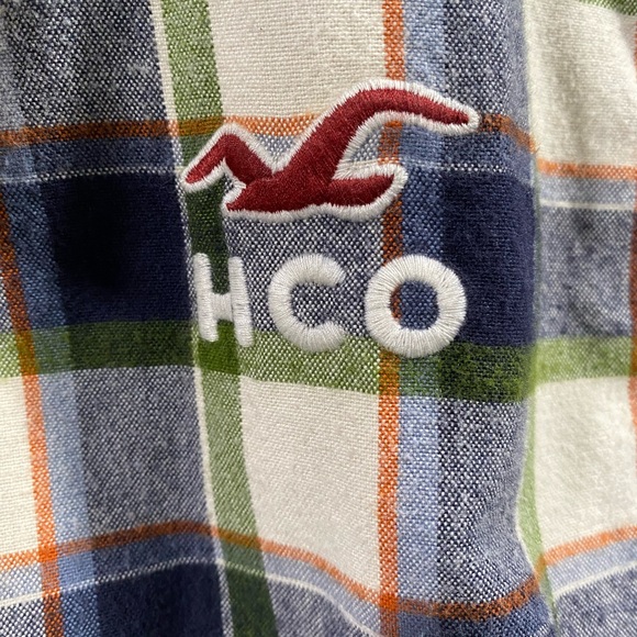XL, Plaid Hollister Breakwall jacket with hood. - Picture 3 of 5